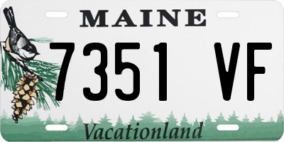 ME license plate 7351VF