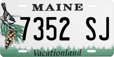 ME license plate 7352SJ