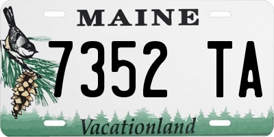 ME license plate 7352TA