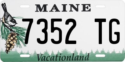 ME license plate 7352TG