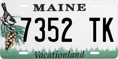 ME license plate 7352TK