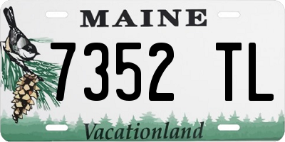 ME license plate 7352TL