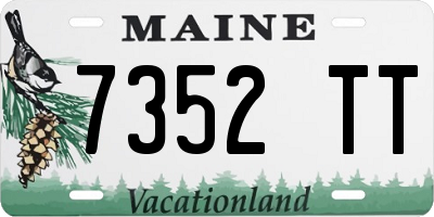 ME license plate 7352TT