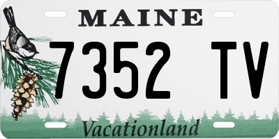 ME license plate 7352TV