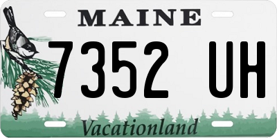 ME license plate 7352UH