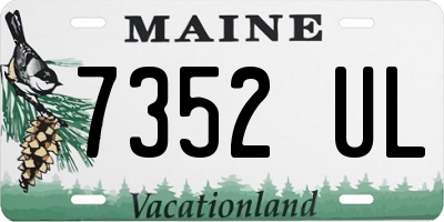 ME license plate 7352UL