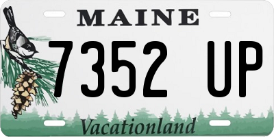 ME license plate 7352UP