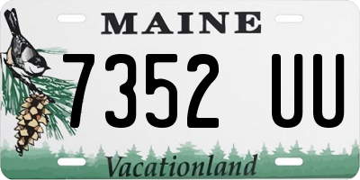 ME license plate 7352UU