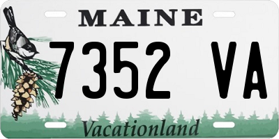 ME license plate 7352VA