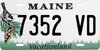 ME license plate 7352VD