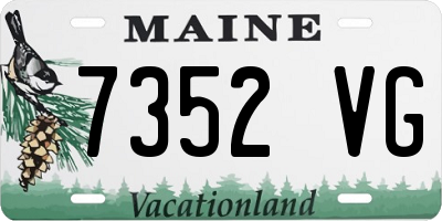 ME license plate 7352VG