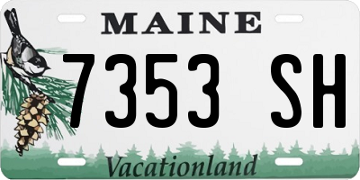 ME license plate 7353SH