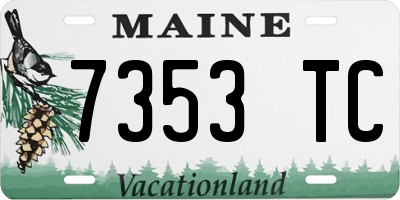 ME license plate 7353TC