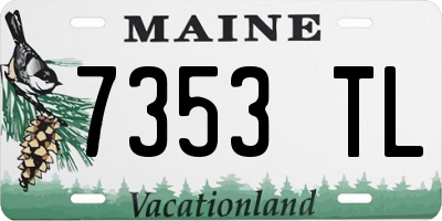 ME license plate 7353TL