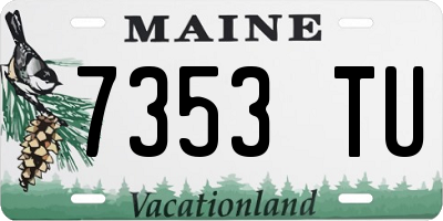 ME license plate 7353TU