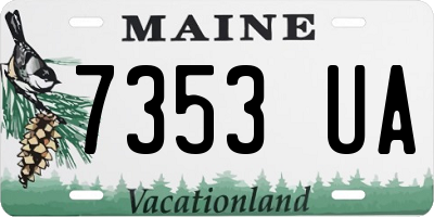 ME license plate 7353UA