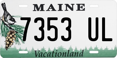 ME license plate 7353UL