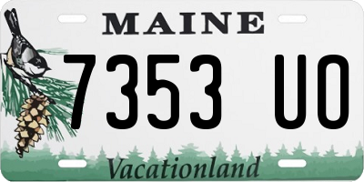 ME license plate 7353UO