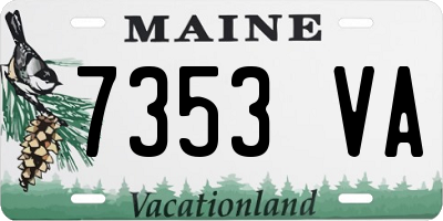 ME license plate 7353VA
