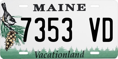 ME license plate 7353VD