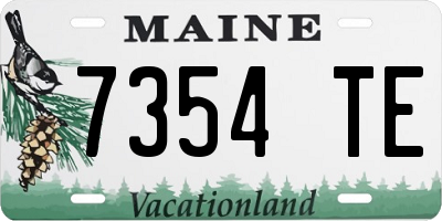 ME license plate 7354TE