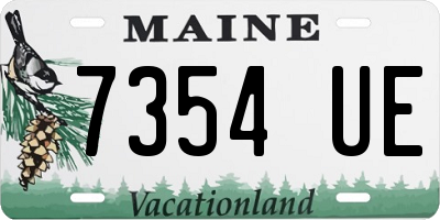 ME license plate 7354UE