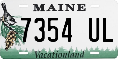 ME license plate 7354UL