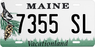 ME license plate 7355SL