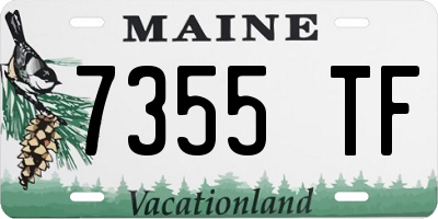 ME license plate 7355TF