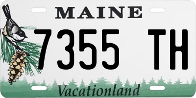 ME license plate 7355TH