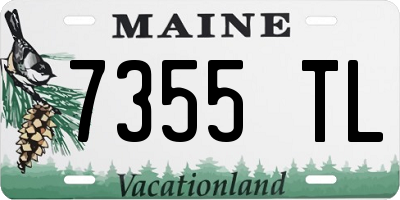 ME license plate 7355TL