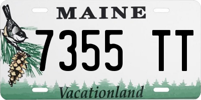 ME license plate 7355TT