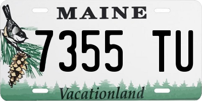 ME license plate 7355TU