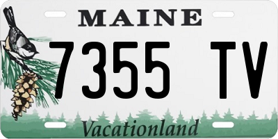 ME license plate 7355TV