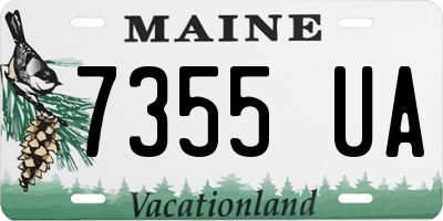 ME license plate 7355UA