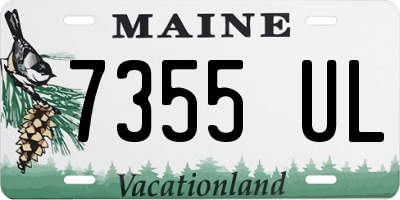 ME license plate 7355UL