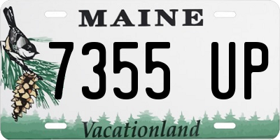 ME license plate 7355UP