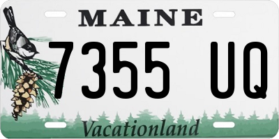 ME license plate 7355UQ