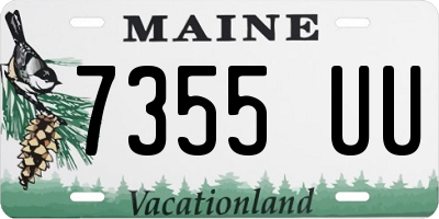 ME license plate 7355UU