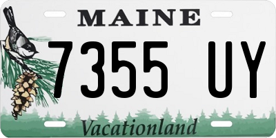 ME license plate 7355UY