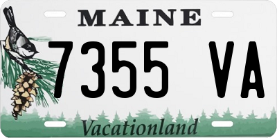ME license plate 7355VA