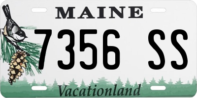 ME license plate 7356SS