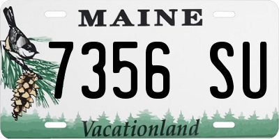 ME license plate 7356SU