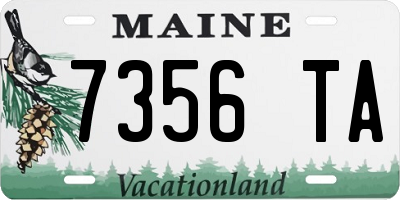 ME license plate 7356TA