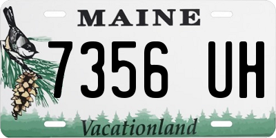 ME license plate 7356UH
