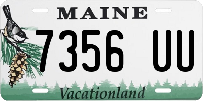 ME license plate 7356UU