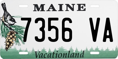 ME license plate 7356VA