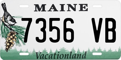 ME license plate 7356VB