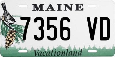 ME license plate 7356VD