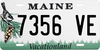ME license plate 7356VE